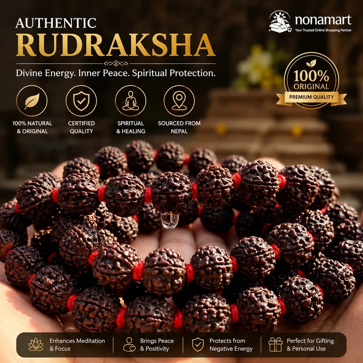 Rudraksha (Tears of  Lord Shiva), 500g, from Nepal