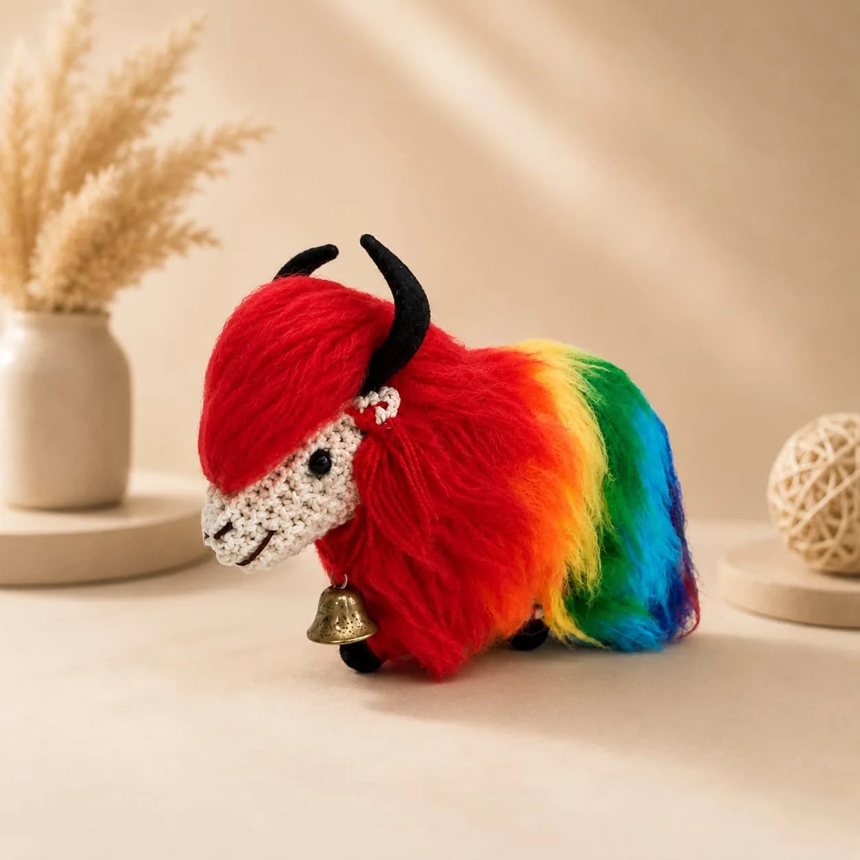 Himalayan Rainbow Yak Doll