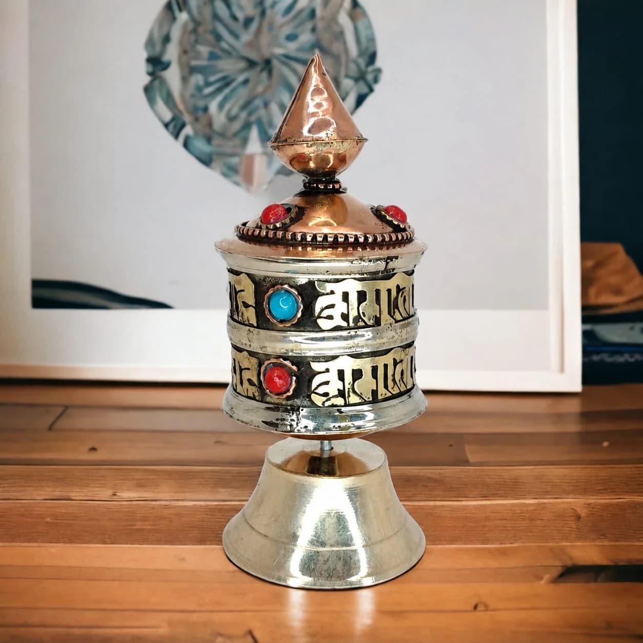 Buddha Mantra Mini Prayer Wheel