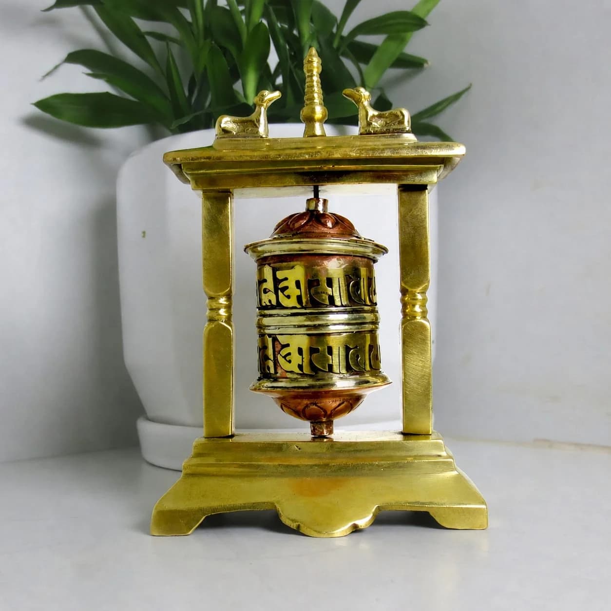 Tibetan Deer Prayer Wheel