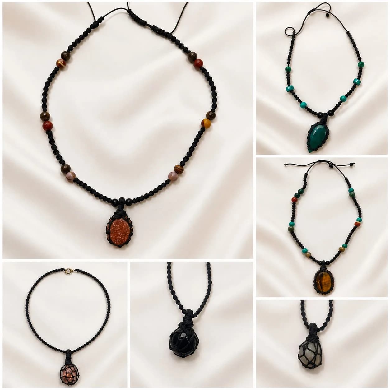 Handmade Natural Stone Necklace, from Kathmandu
