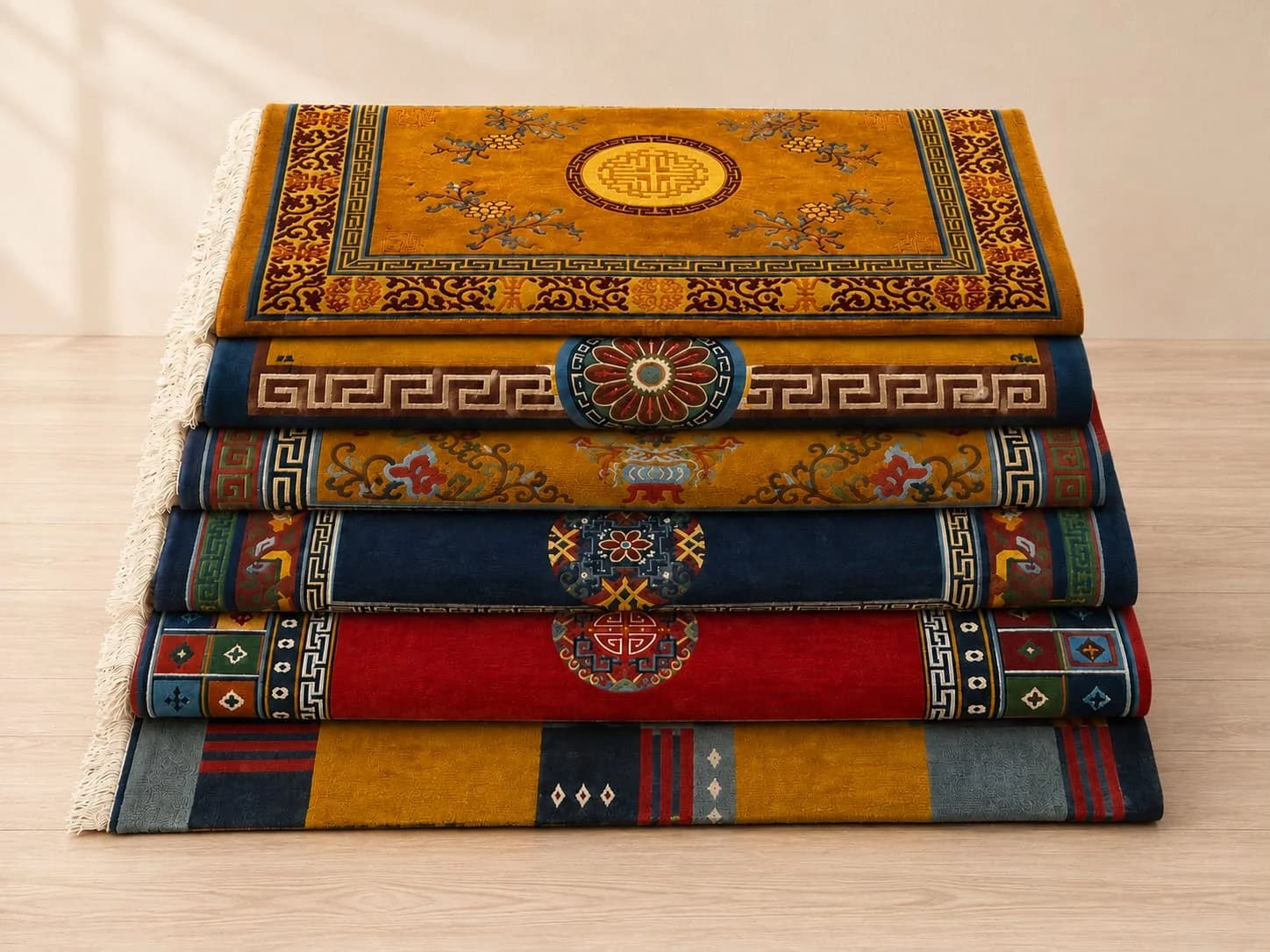 Handmade Tibetan Heritage Wool Carpet, from Lalitpur