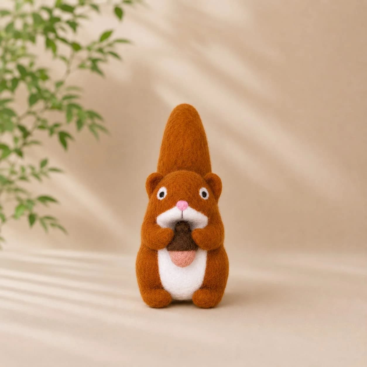 Handmade Felt Squirrel