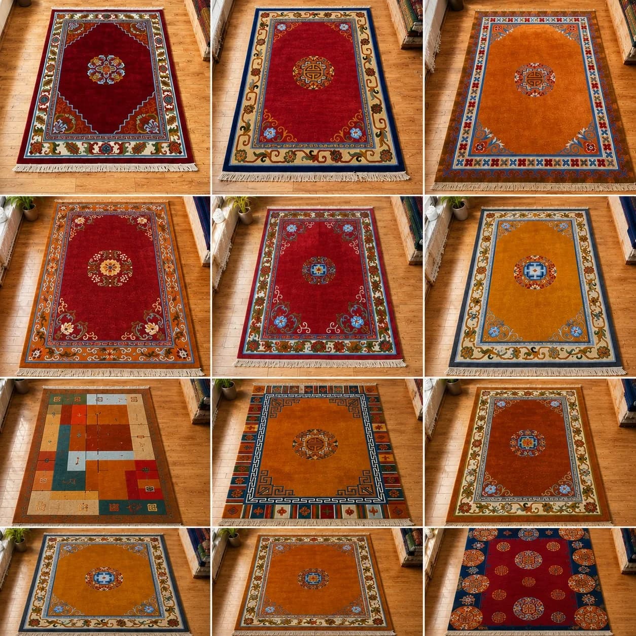 Premium 60 Knot Handmade Tibetan Carpet