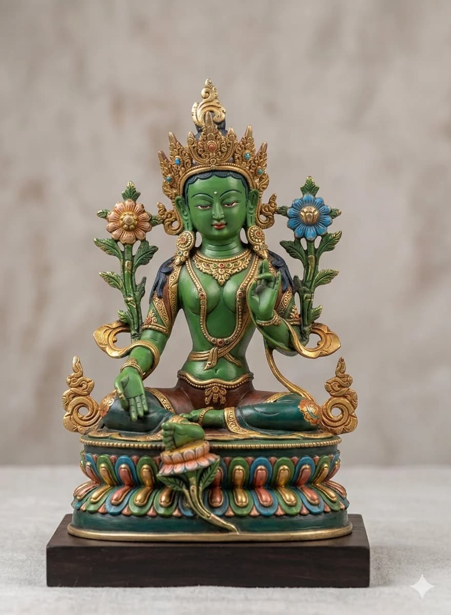 Green Tara Bodhisattva Statue