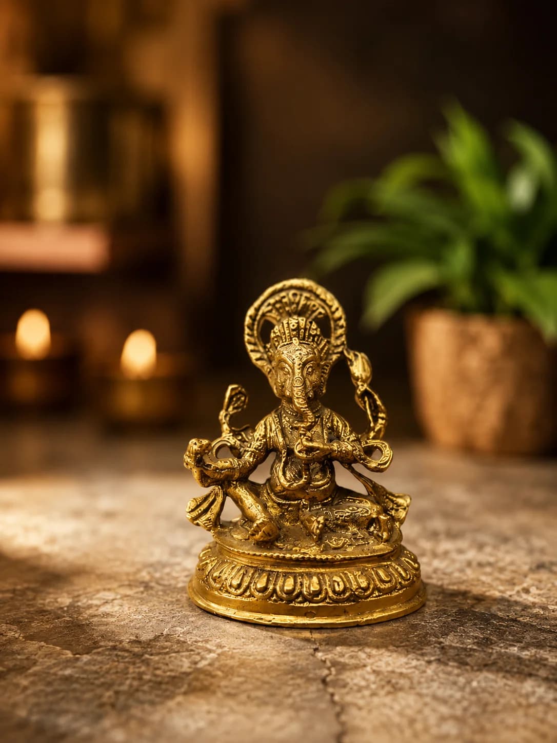 Brass Ganesh Statue
