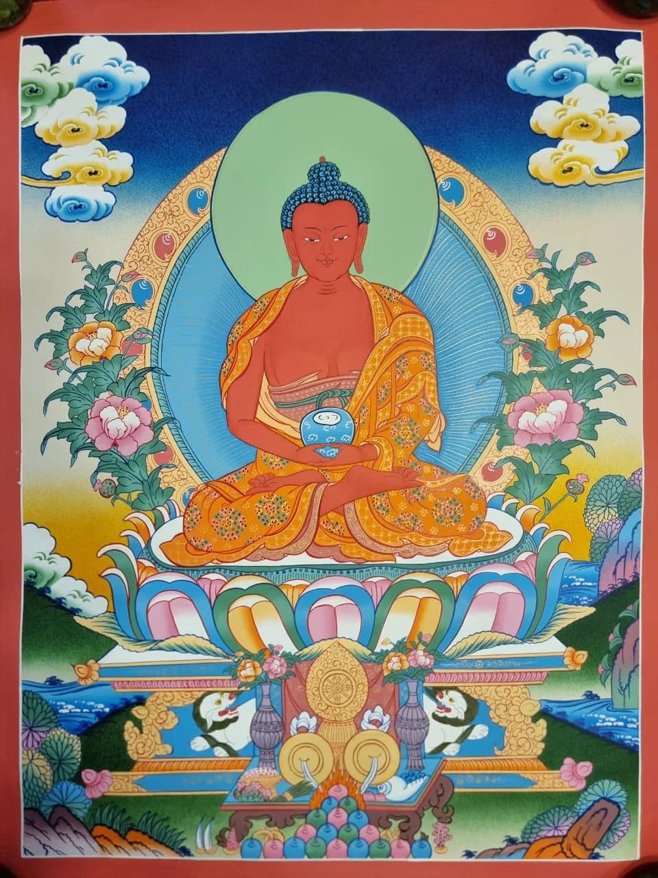 Amitabha Buddha Thangka Arts || 46*60 cm ||