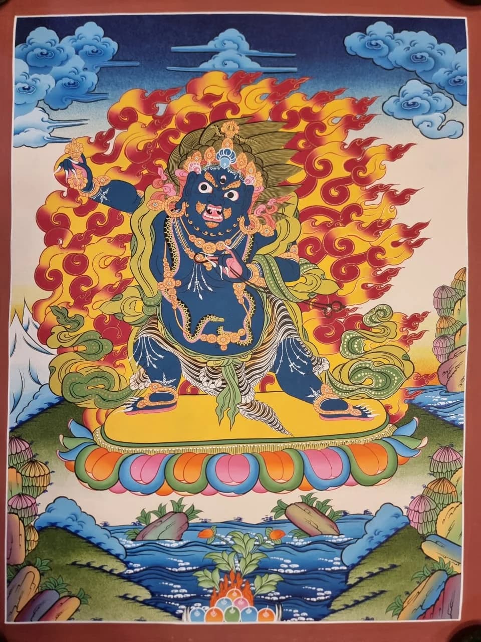 Vajrapani (Chana Dorje) Thangka Painting || 46*60cm ||