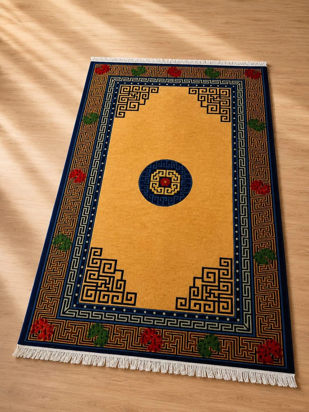 Hand-Knotted Himalayan Wool Rugs - Floral & Medallion Collection