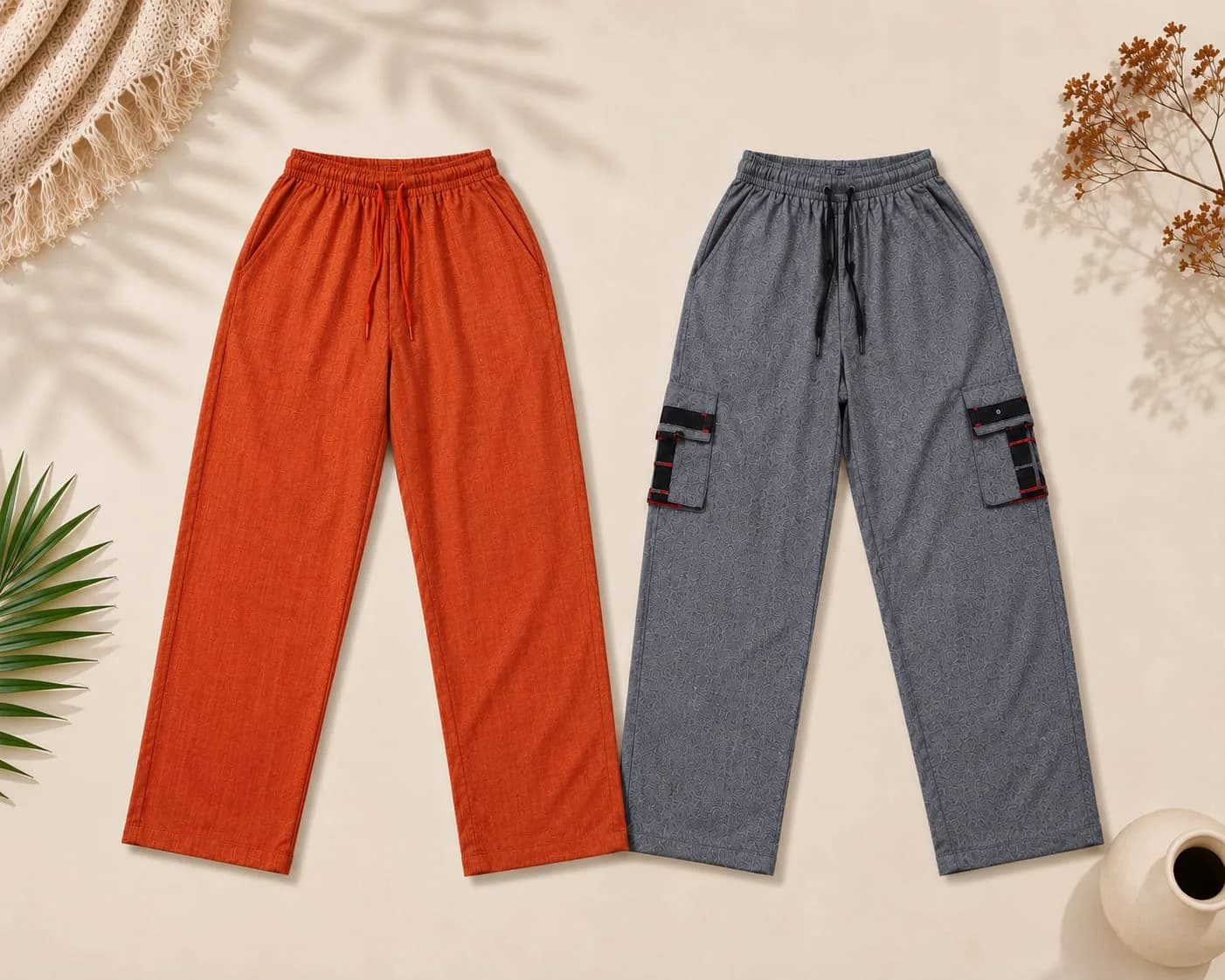 Handmade Cotton Unisex Trousers