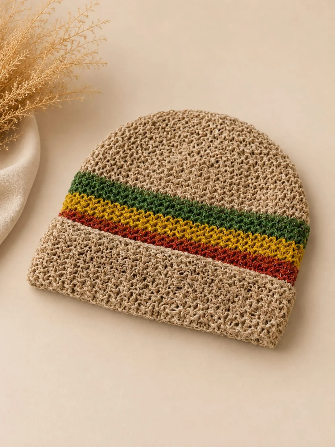 Hemp-cotton Crochet Hat view 2