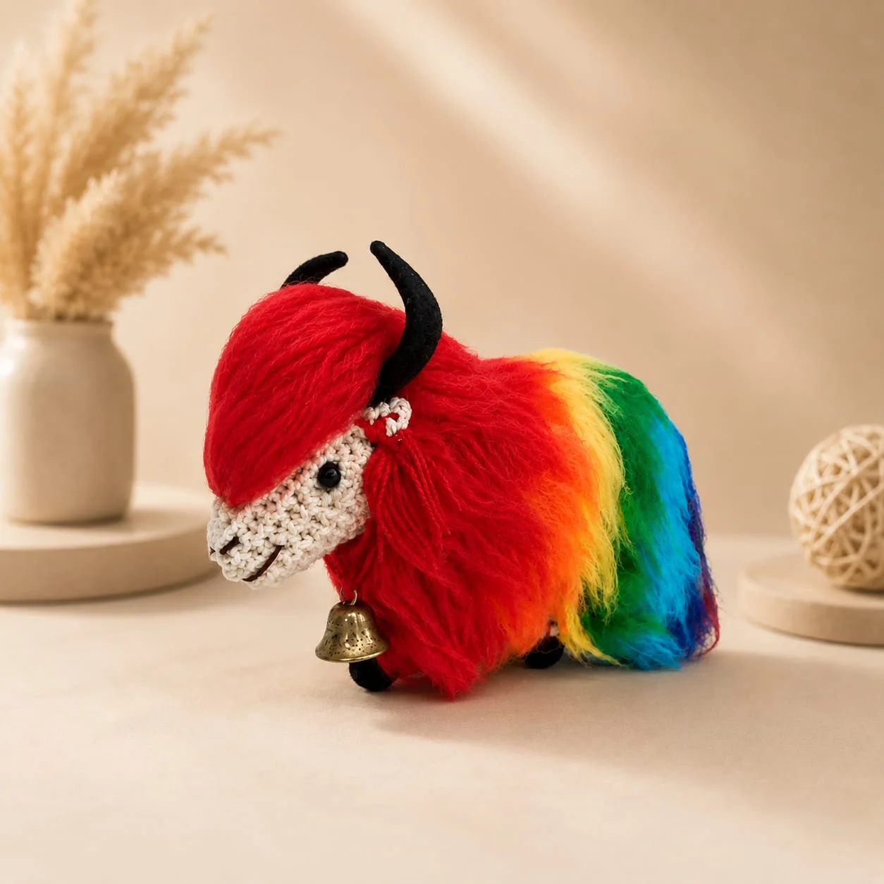 Himalayan Rainbow Yak Doll