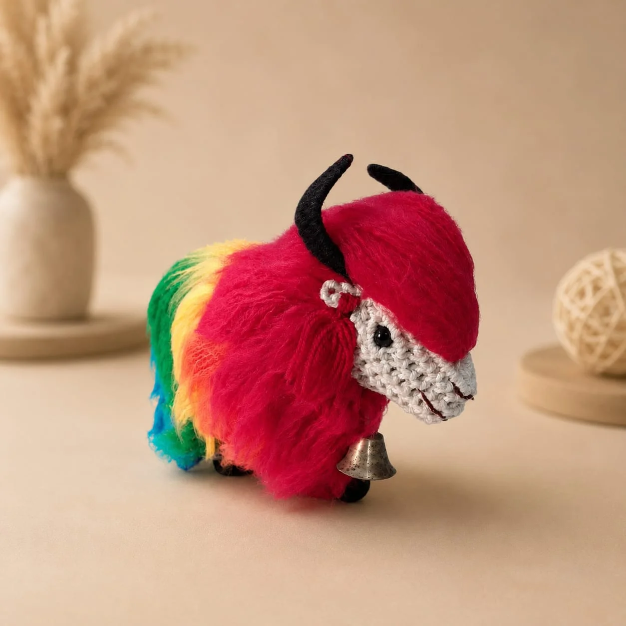 Himalayan Rainbow Yak Doll view 3