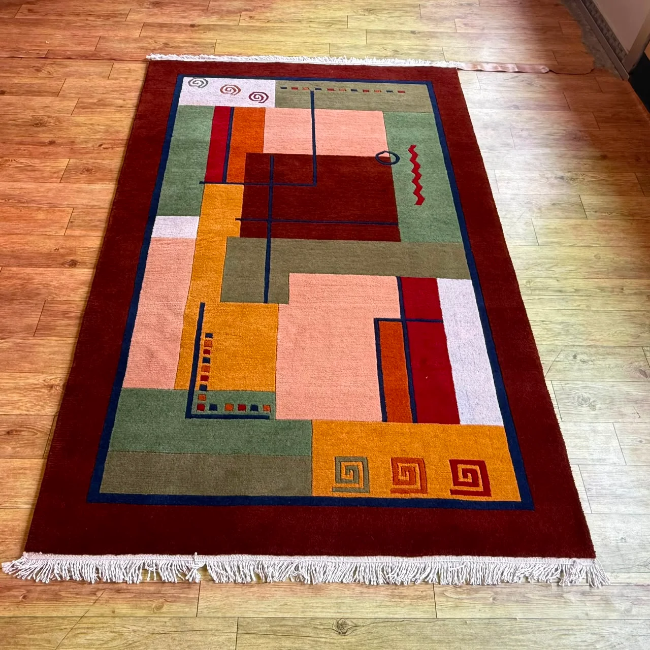 Handmade Tibetan Wool Carpet- 60 Knot view 6