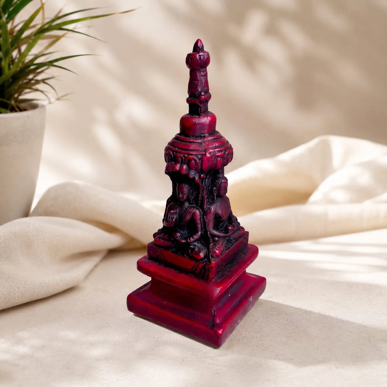 Four Faced Buddha Stupa (resin) view 3
