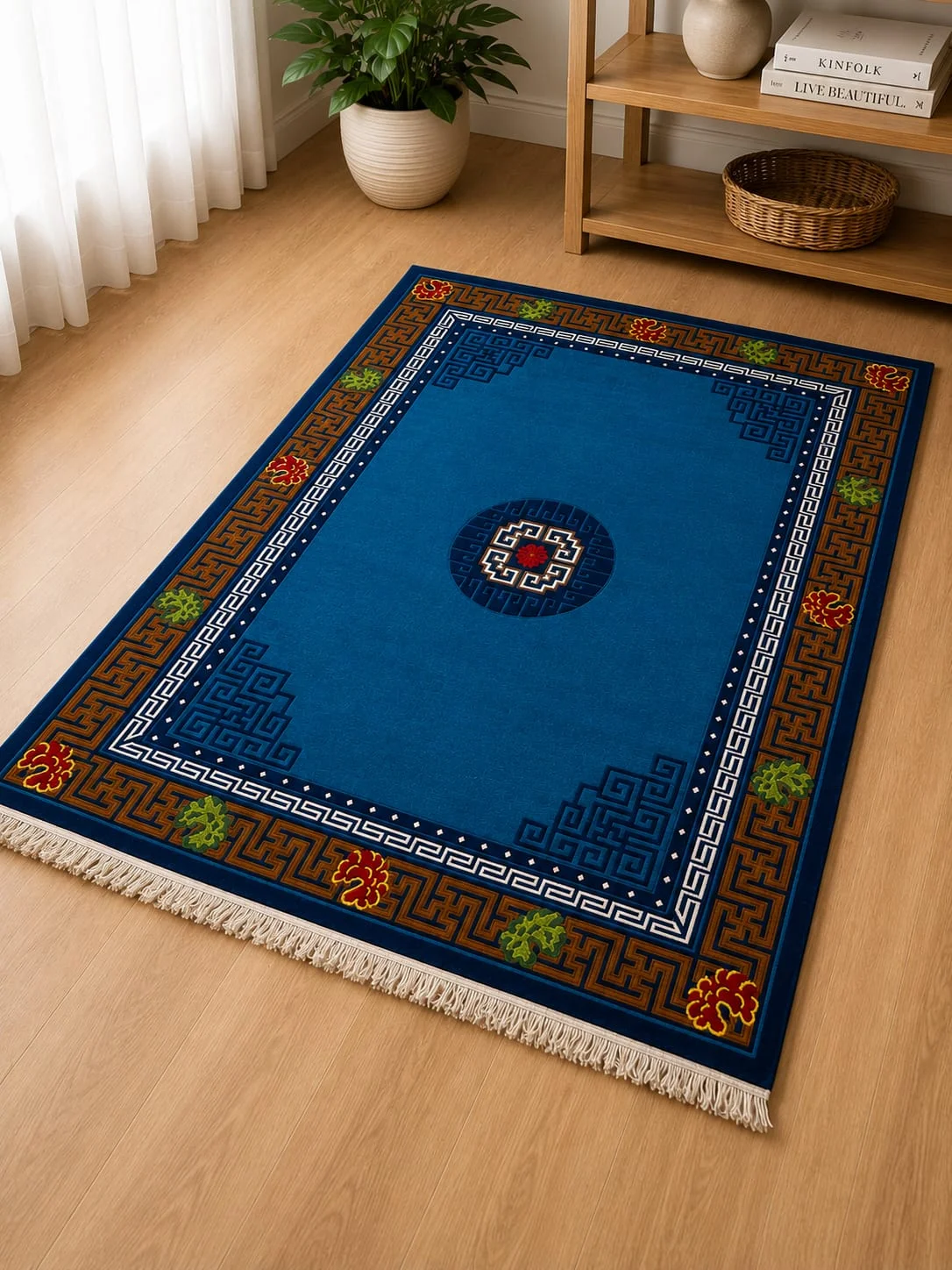 Tibetan Medallion Rug view 3