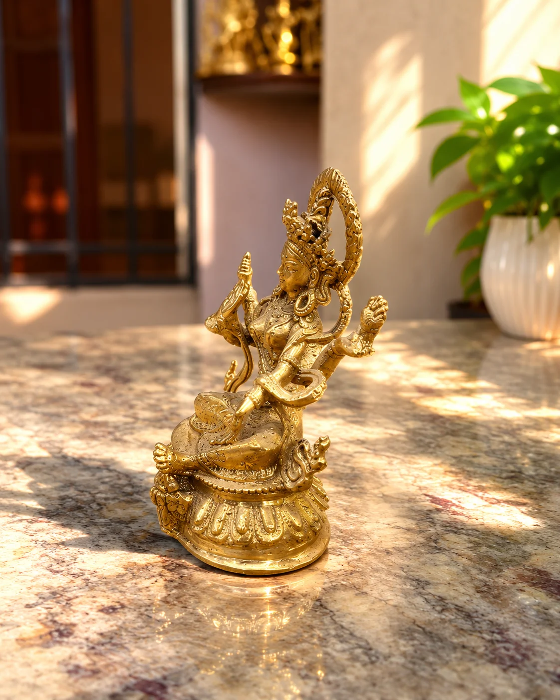 Bronze Laxmi Statue view 3