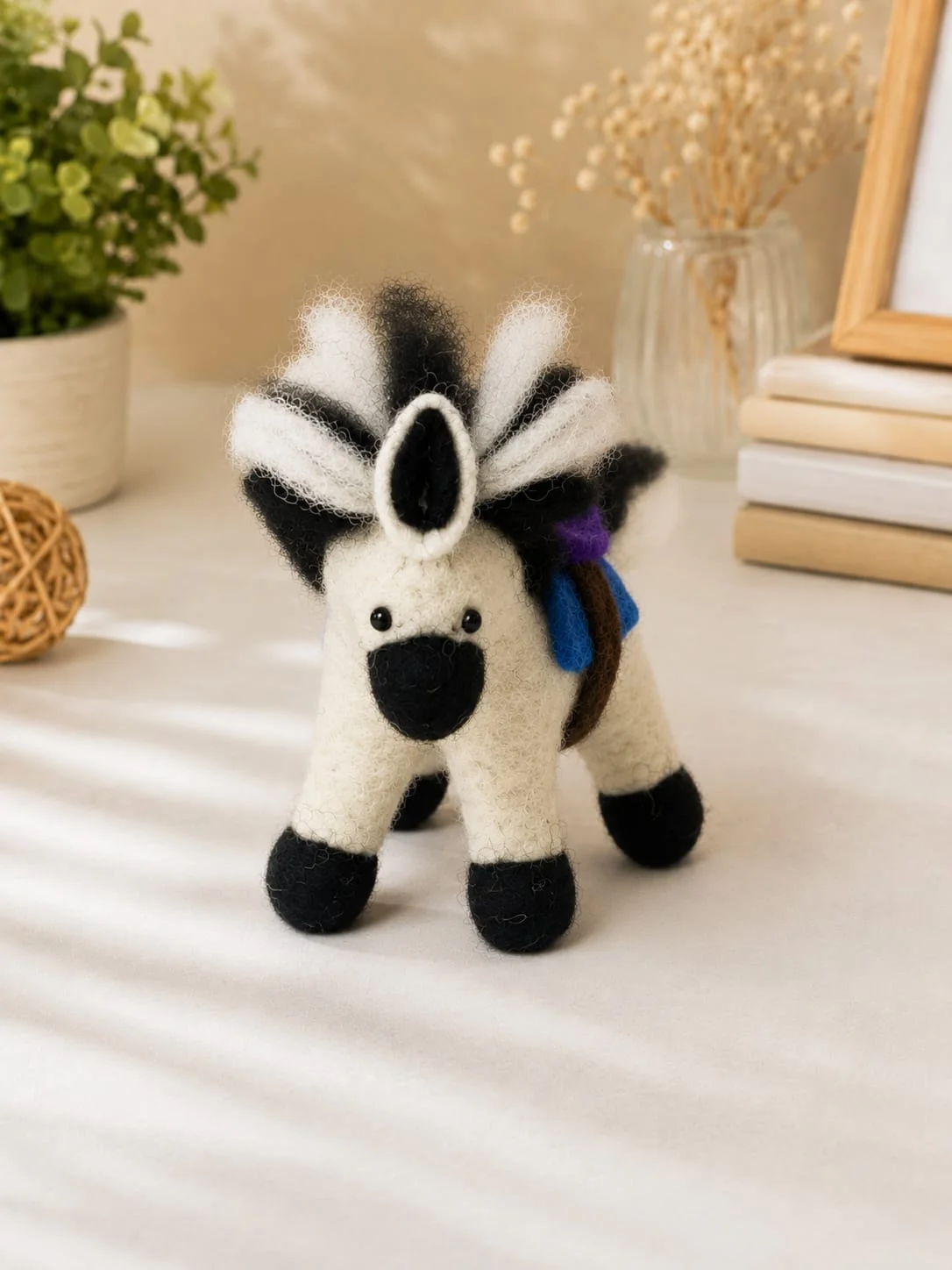 Handmade Felt horse view 2