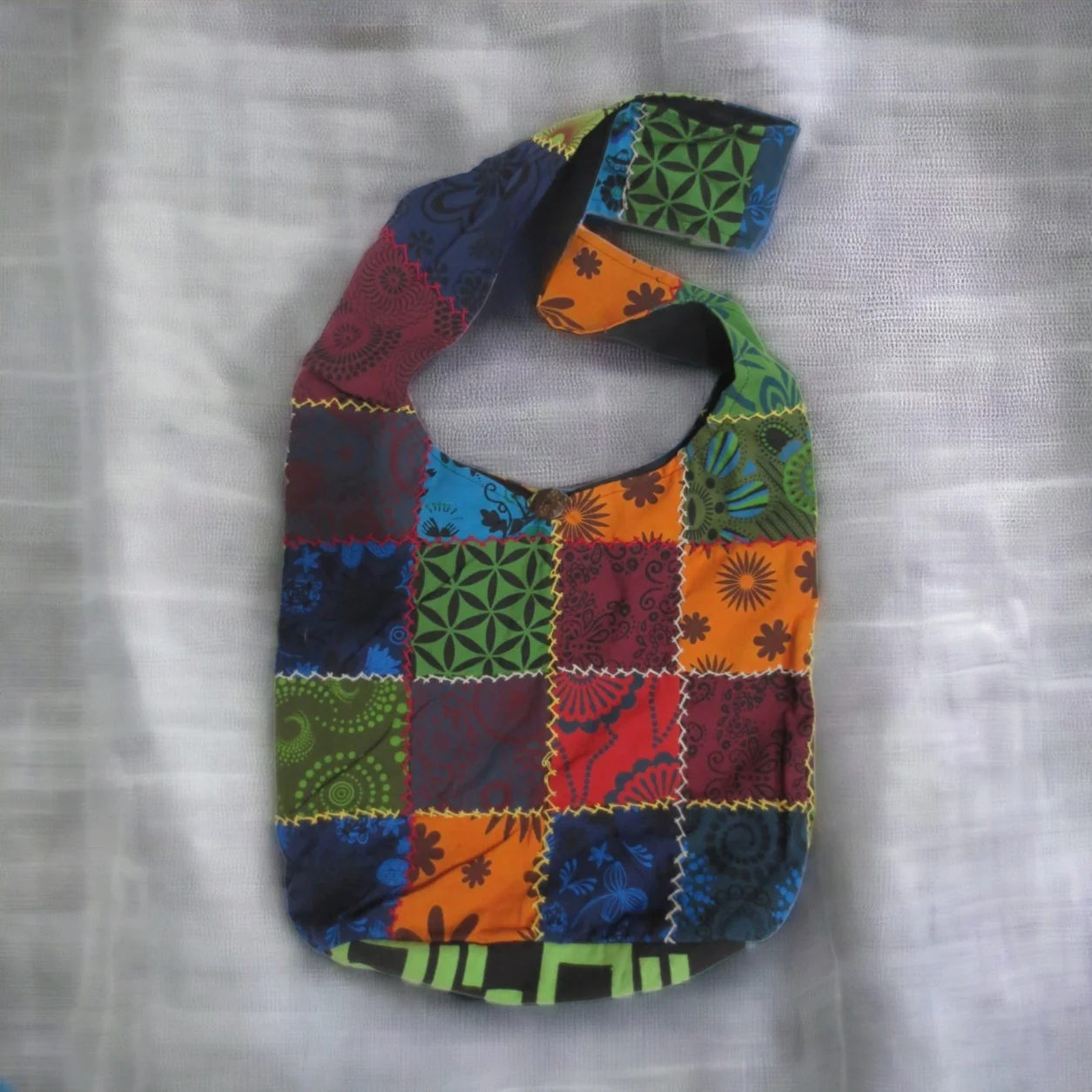 Nepali Patchwork Cotton Bag