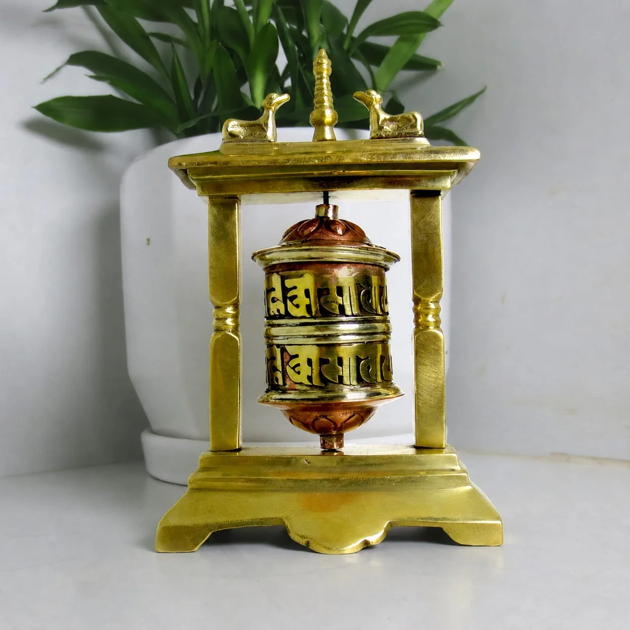Tibetan Deer Prayer Wheel