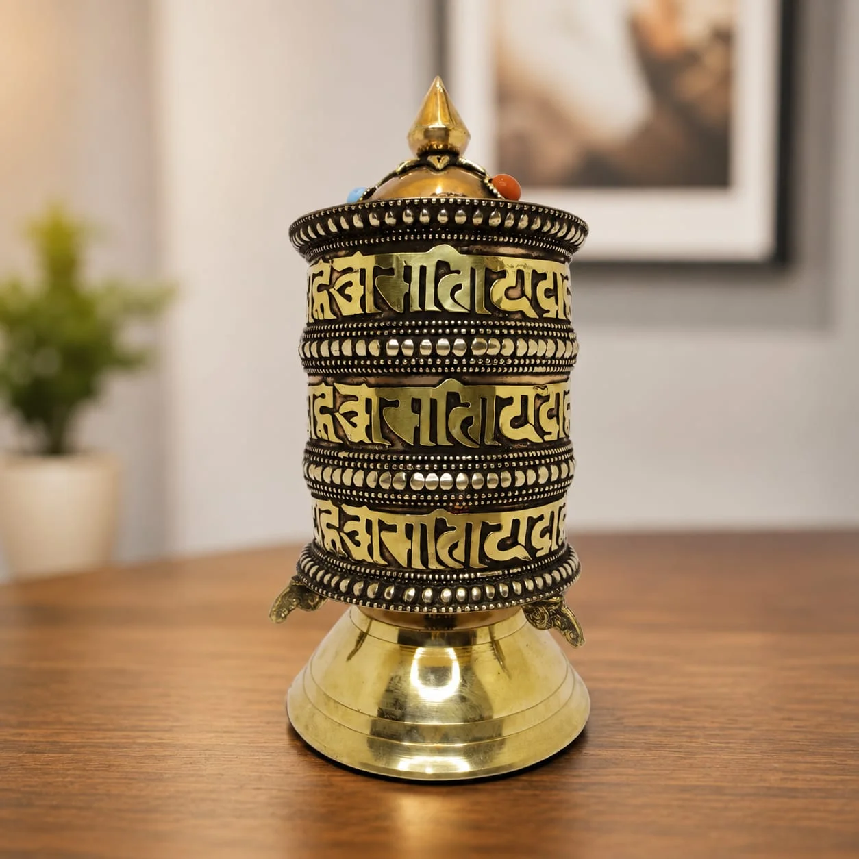 Buddha Spiritual Script Prayer Wheel