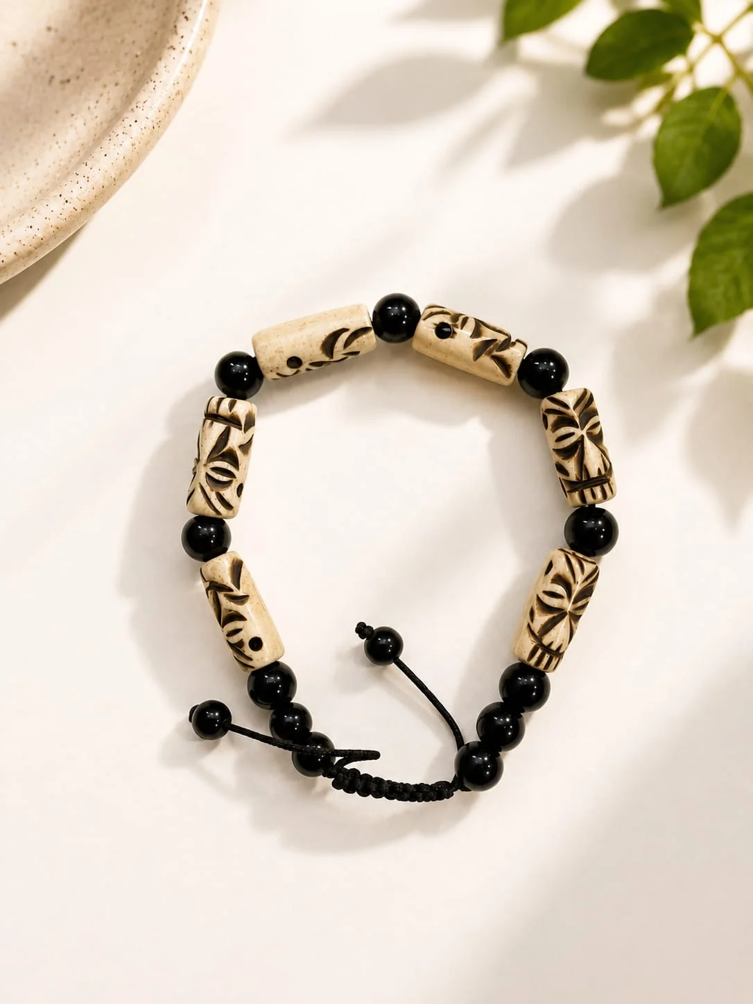 Hand Carved Skull Bracelet