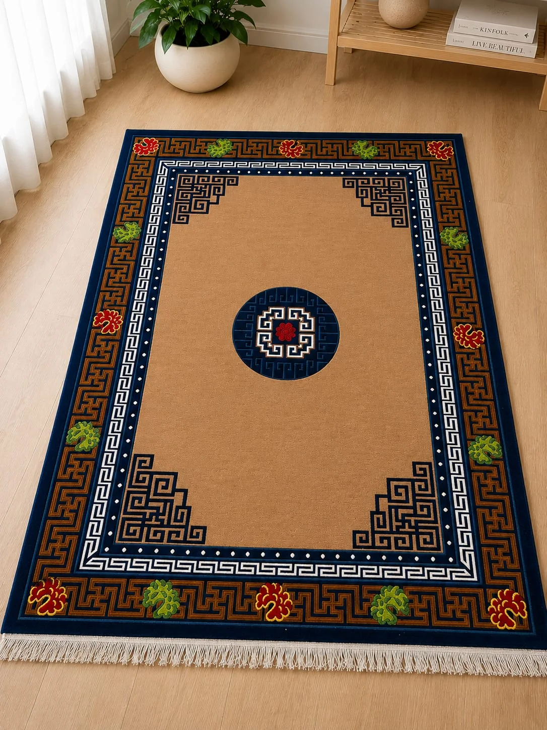 Tibetan Medallion Rug view 2