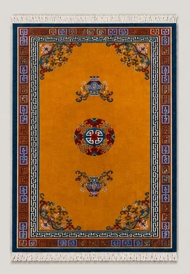 Handmade Tibetan Heritage Wool Carpet view 12