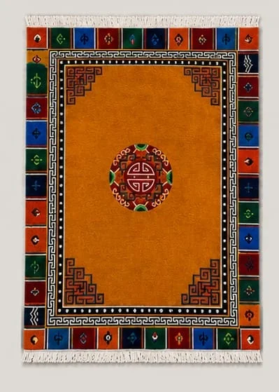 Handmade Tibetan Heritage Wool Carpet view 9