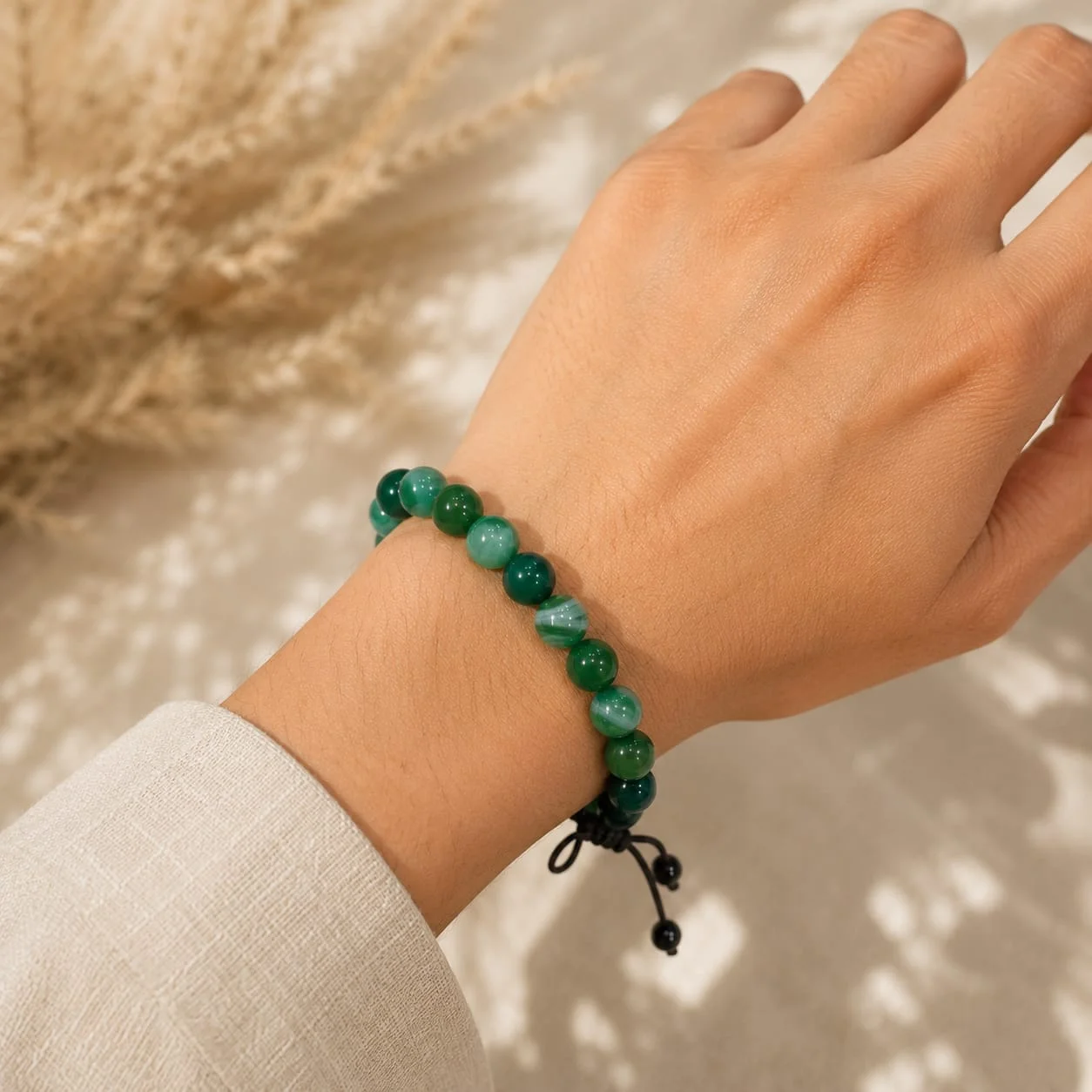 Green Jade Bracelet view 2