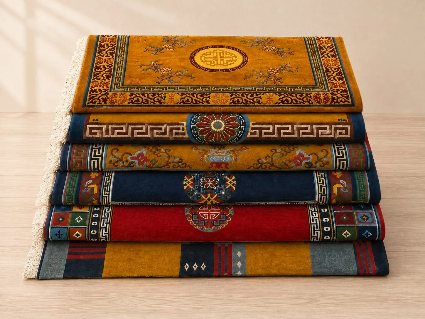 Handmade Tibetan Heritage Wool Carpet