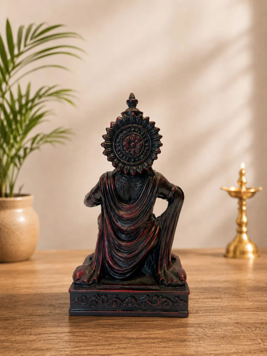 Handmade Ceramic Hanuman statue view 2
