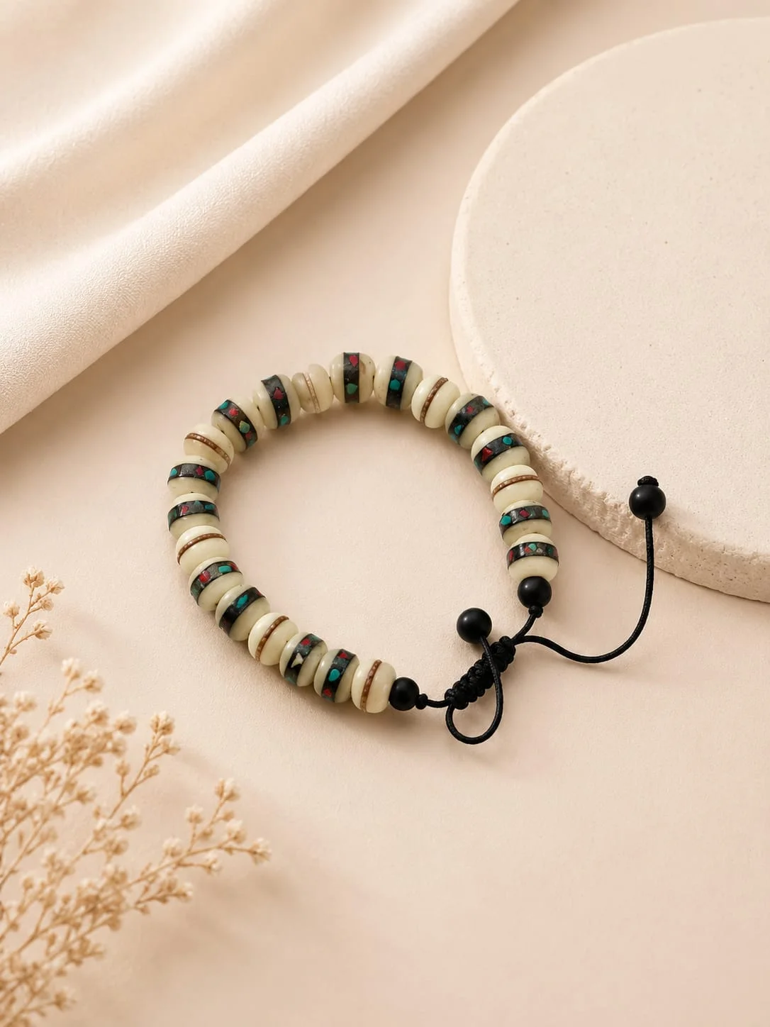 Handmade Yak Bone Bracelet view 2