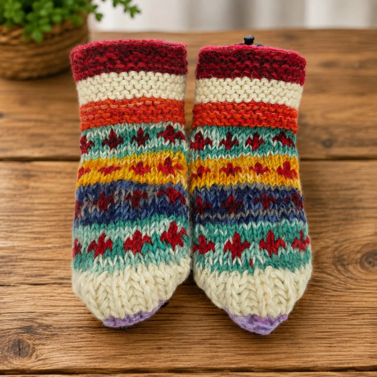 Woolen Nepali Indoor Shoes view 4