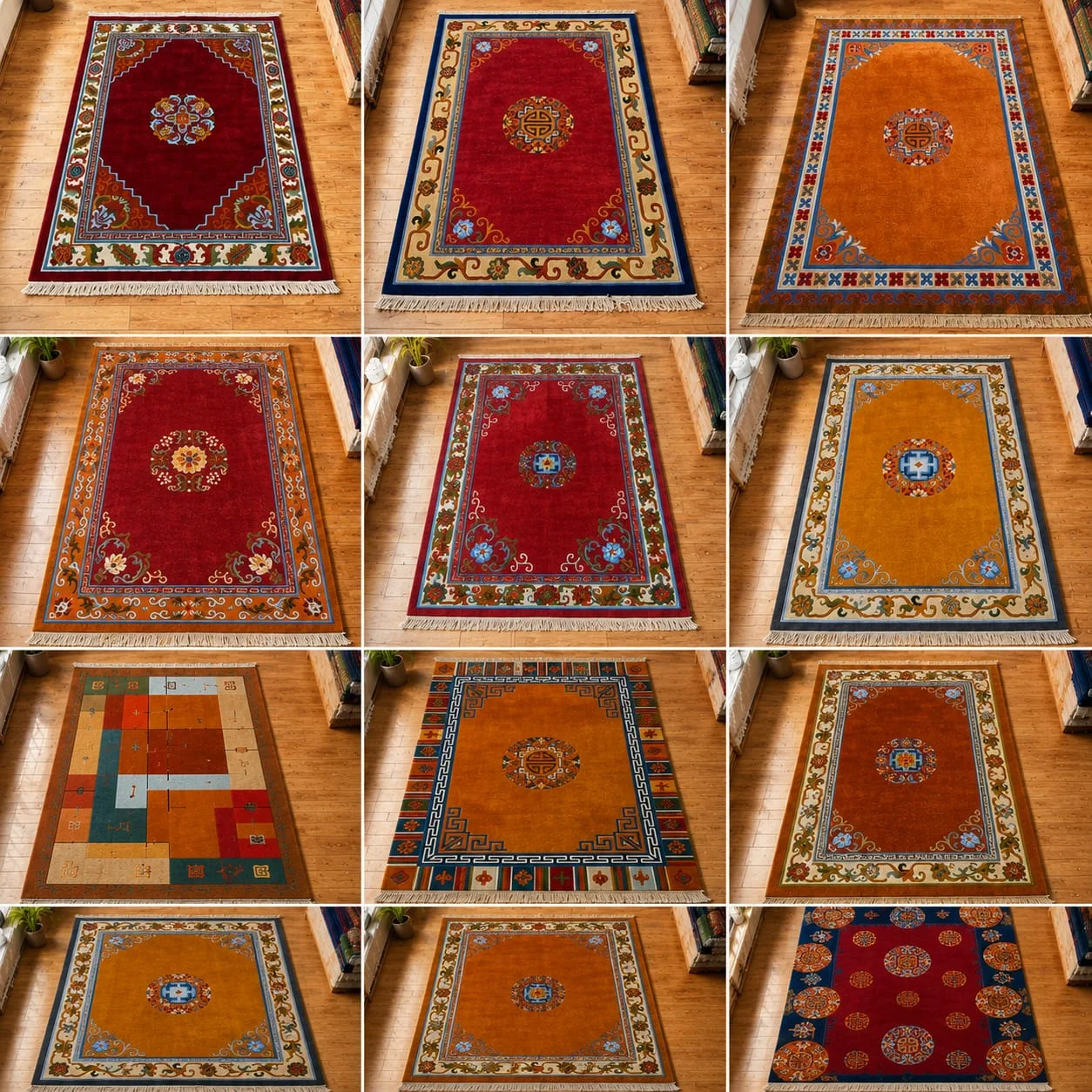 Premium 60 Knot Handmade Tibetan Carpet