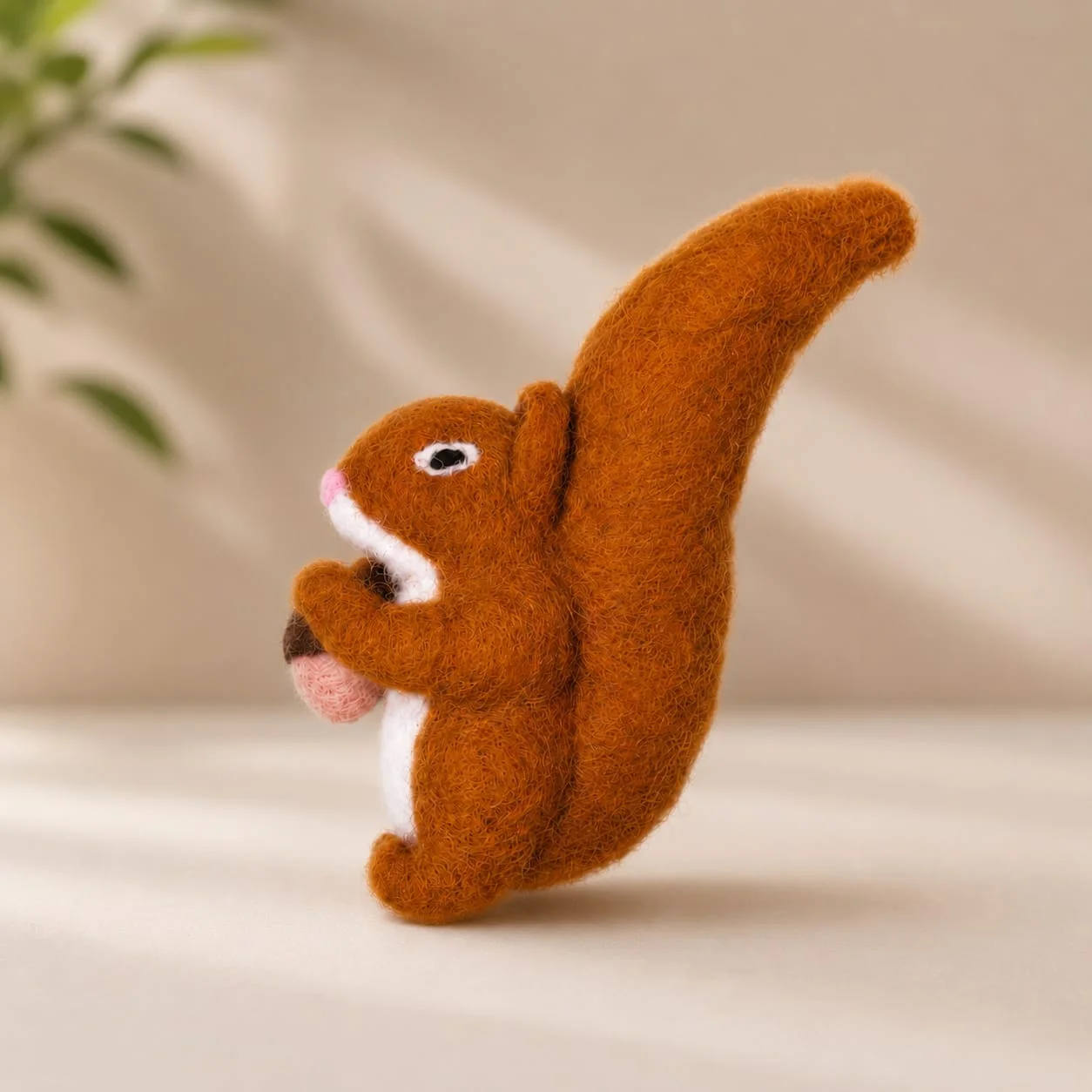 Handmade Felt Squirrel view 2